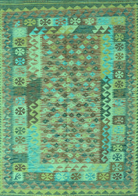 Oriental Turquoise Traditional Rug, con2197turq