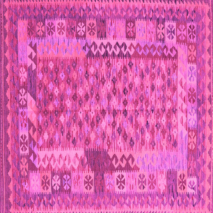 Square Oriental Pink Traditional Rug, con2197pnk