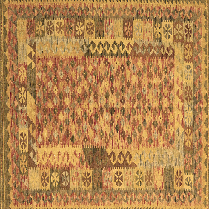Square Oriental Brown Traditional Rug, con2197brn