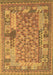 Machine Washable Oriental Brown Traditional Rug, wshcon2197brn