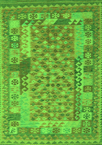 Oriental Green Traditional Rug, con2197grn