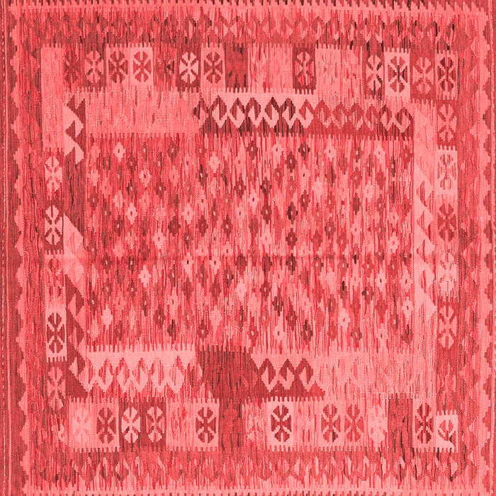 Machine Washable Oriental Red Traditional Rug, wshcon2197red