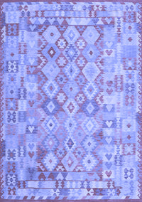 Southwestern Blue Country Rug, con2198blu