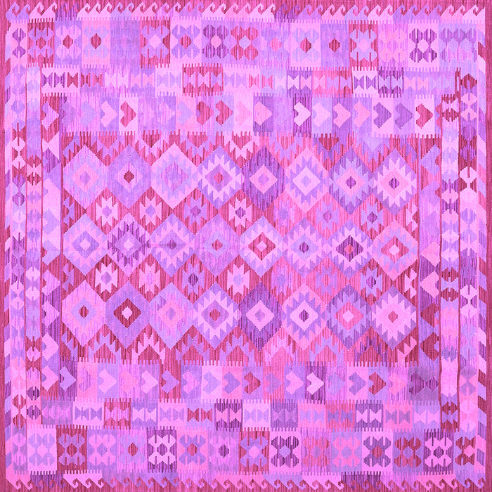Square Southwestern Purple Country Rug, con2198pur
