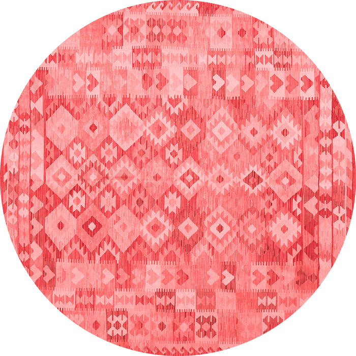 Machine Washable Southwestern Red Country Rug, wshcon2198red