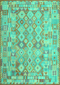 Southwestern Turquoise Country Rug, con2198turq