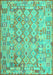 Southwestern Turquoise Country Rug, con2198turq