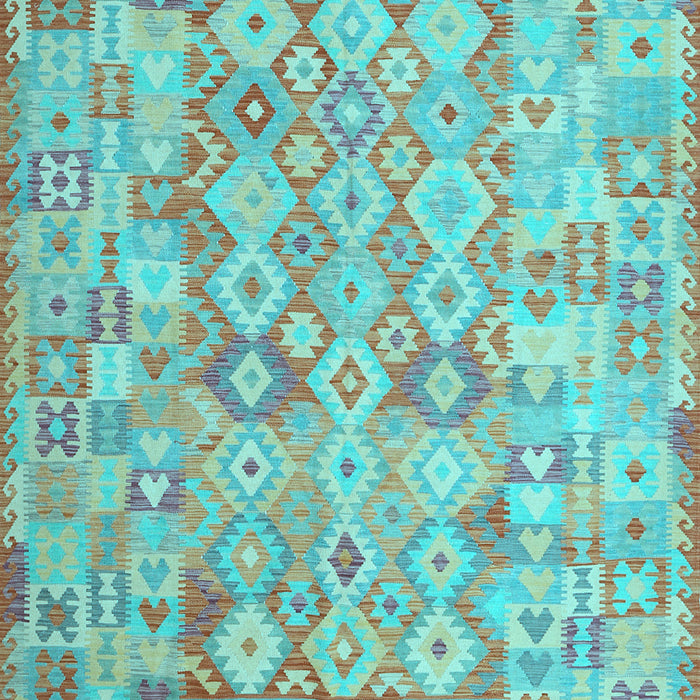 Southwestern Light Blue Country Rug, con2198lblu