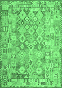 Southwestern Emerald Green Country Rug, con2198emgrn