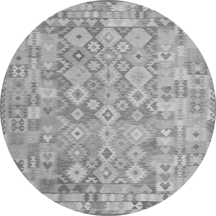 Square Southwestern Gray Country Rug, con2198gry