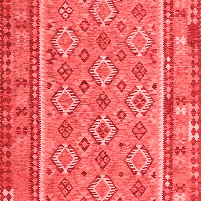 Machine Washable Southwestern Red Country Rug, wshcon2199red