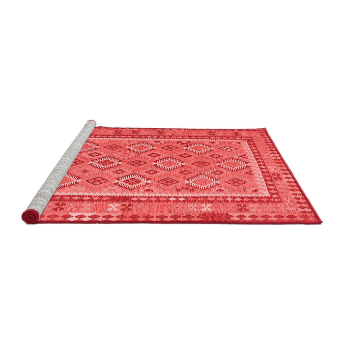 Country Red Washable Rugs