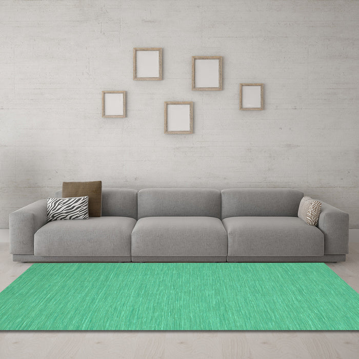 Machine Washable Abstract Light Blue Contemporary Rug in a Living Room, wshcon219lblu