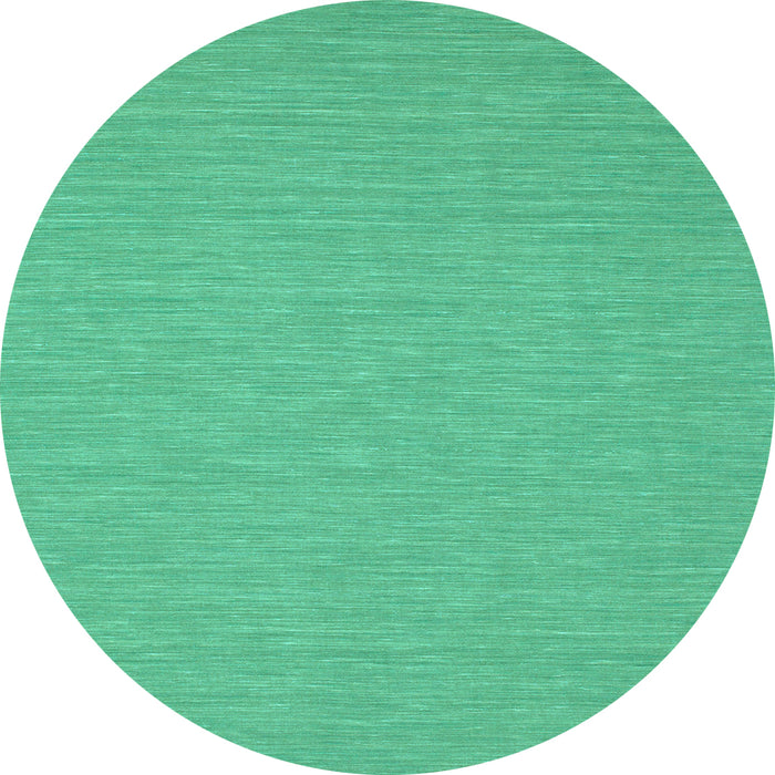 Round Abstract Light Blue Contemporary Rug, con219lblu