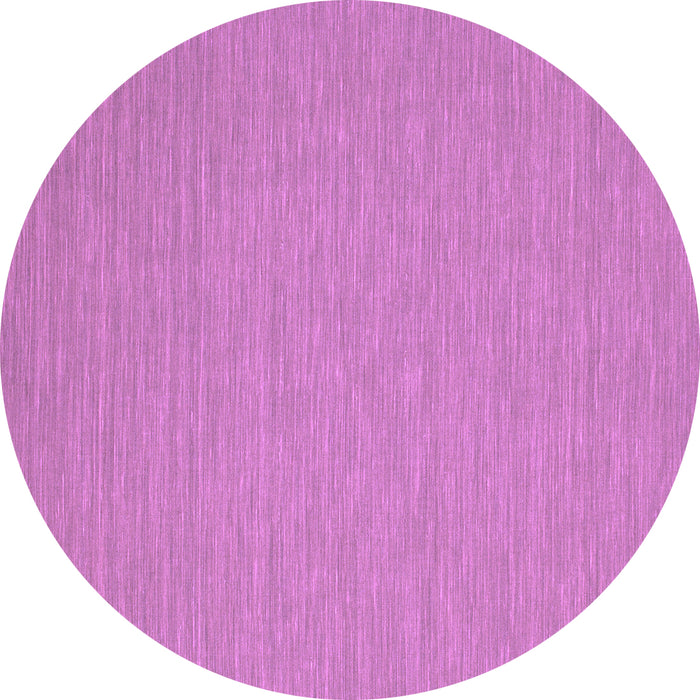 Round Abstract Purple Contemporary Rug, con219pur