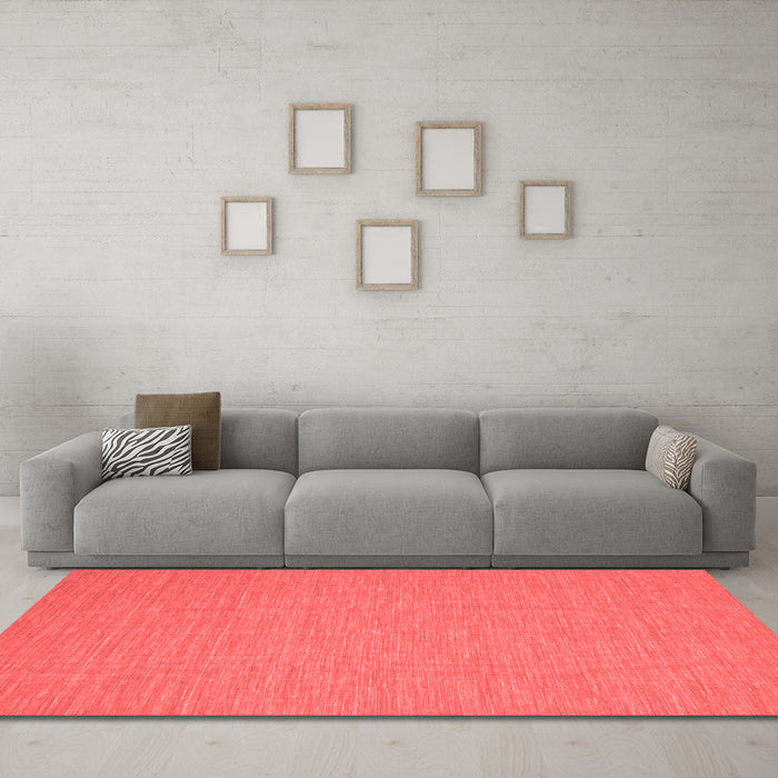 Contemporary Red Washable Rugs