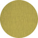 Round Abstract Brown Contemporary Rug, con219brn