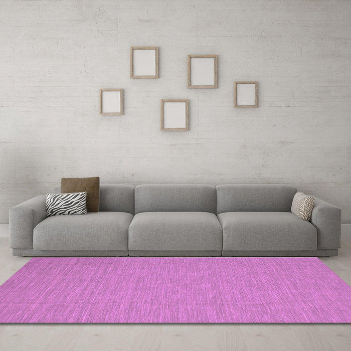 Machine Washable Abstract Purple Contemporary Area Rugs in a Living Room, wshcon219pur