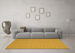 Machine Washable Abstract Orange Contemporary Area Rugs in a Living Room, wshcon219org
