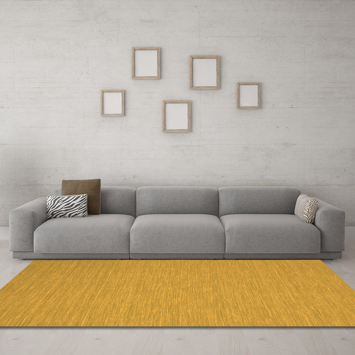 Machine Washable Abstract Orange Contemporary Area Rugs in a Living Room, wshcon219org