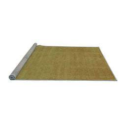 Sideview of Machine Washable Abstract Light Blue Contemporary Rug, wshcon21lblu