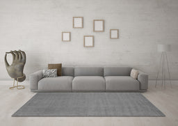 Machine Washable Abstract Gray Contemporary Rug in a Living Room,, wshcon21gry