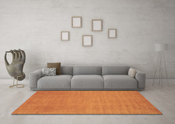 Machine Washable Abstract Brown Contemporary Rug in a Living Room,, wshcon21brn