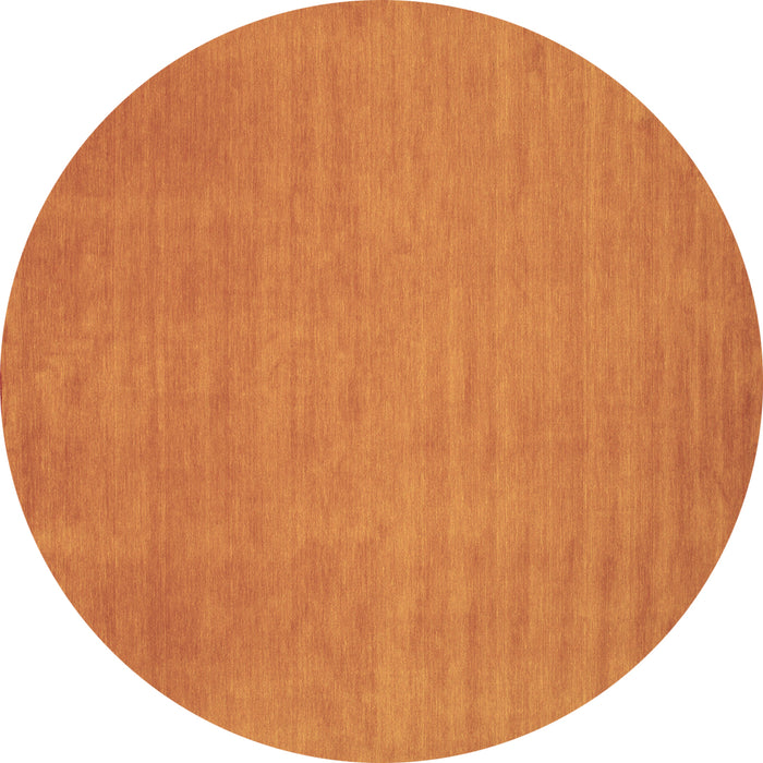 Round Abstract Brown Contemporary Rug, con21brn