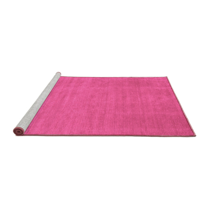 Sideview of Machine Washable Abstract Purple Contemporary Area Rugs, wshcon21pur