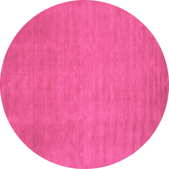 Round Machine Washable Abstract Purple Contemporary Area Rugs, wshcon21pur