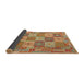 Thickness of Contemporary Copper Green Southwestern Rug, con2200