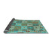 Sideview of Southwestern Light Blue Country Rug, con2200lblu