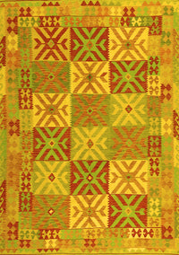 Southwestern Yellow Country Rug, con2200yw