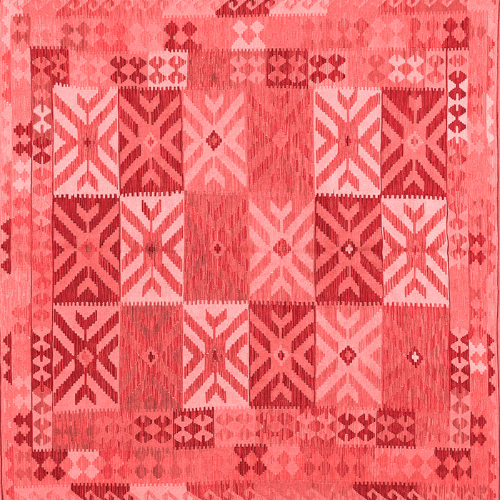 Machine Washable Southwestern Red Country Rug, wshcon2200red