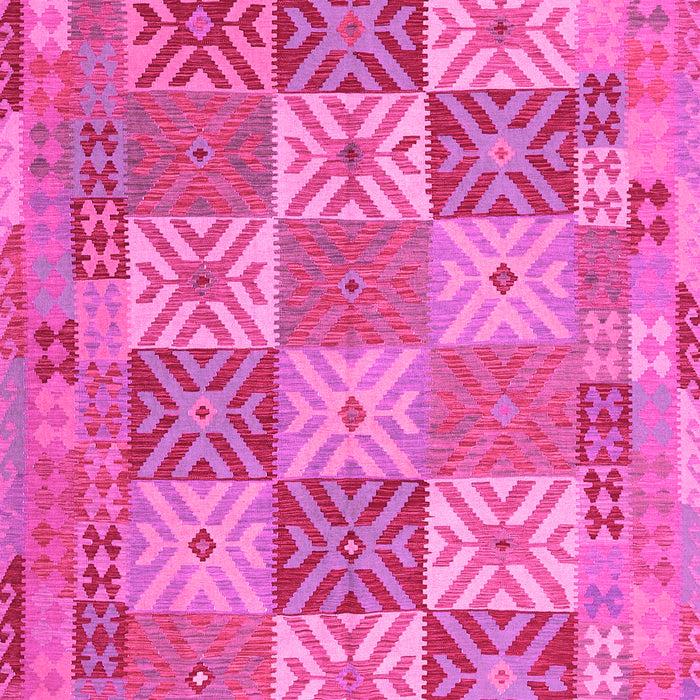 Machine Washable Southwestern Pink Country Rug, wshcon2200pnk