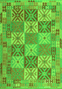 Southwestern Green Country Rug, con2200grn