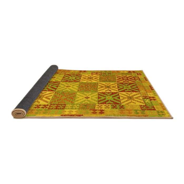 Sideview of Southwestern Yellow Country Rug, con2200yw