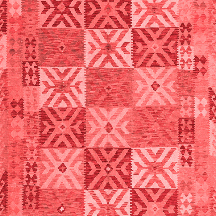 Machine Washable Southwestern Red Country Rug, wshcon2200red