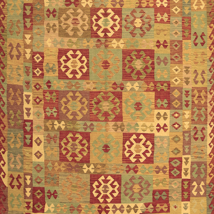 Machine Washable Southwestern Brown Country Rug, wshcon2201brn
