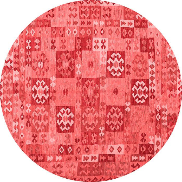 Machine Washable Southwestern Red Country Rug, wshcon2201red
