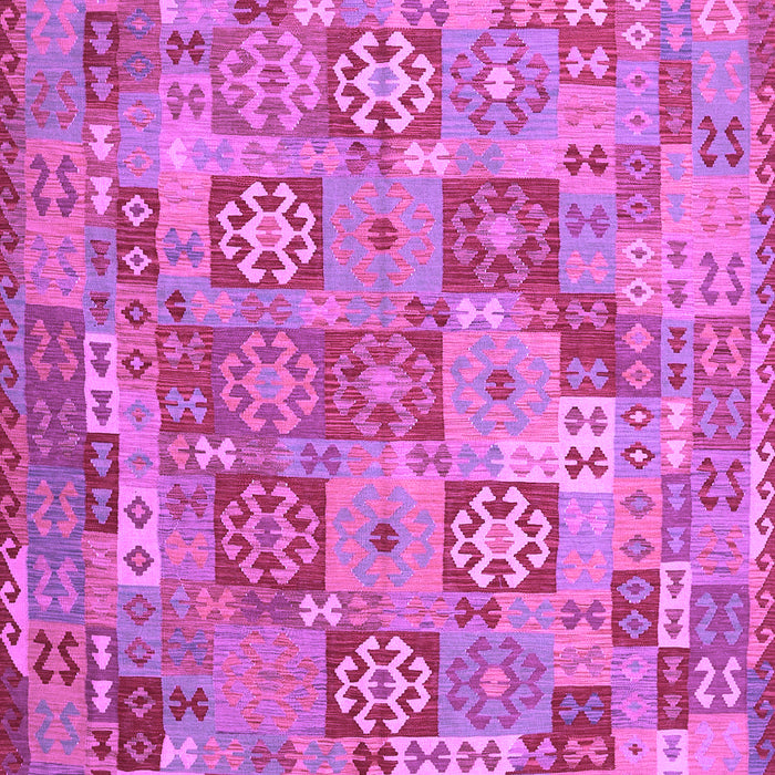 Machine Washable Southwestern Purple Country Area Rugs, wshcon2201pur