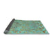 Sideview of Abstract Light Blue Contemporary Rug, con2202lblu