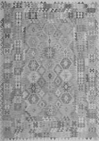 Abstract Gray Contemporary Rug, con2202gry