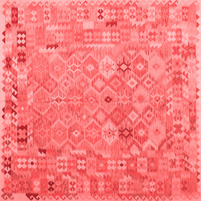Abstract Red Contemporary Rug, con2202red