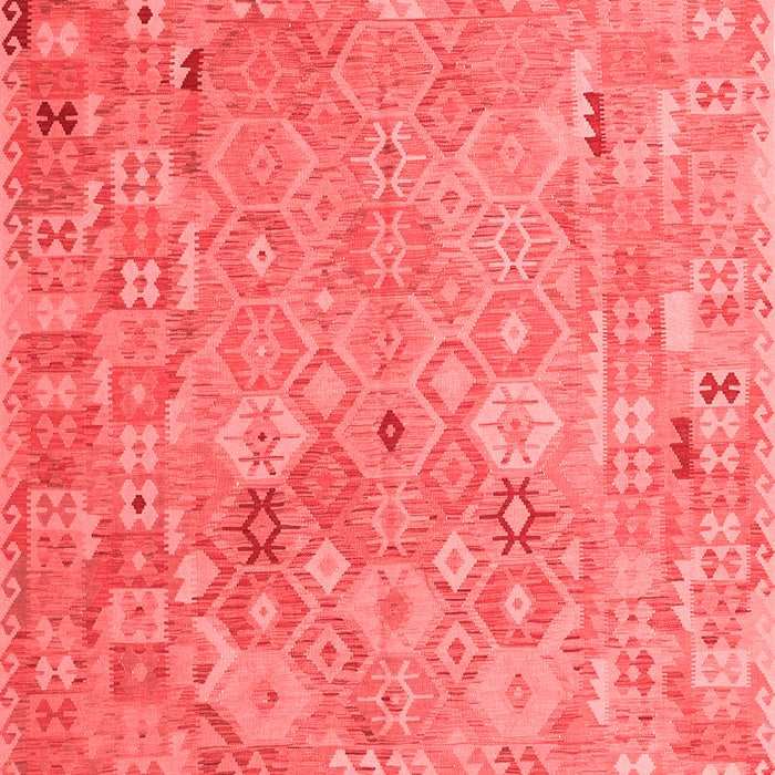 Abstract Red Contemporary Area Rugs