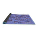 Sideview of Southwestern Blue Country Rug, con2203blu