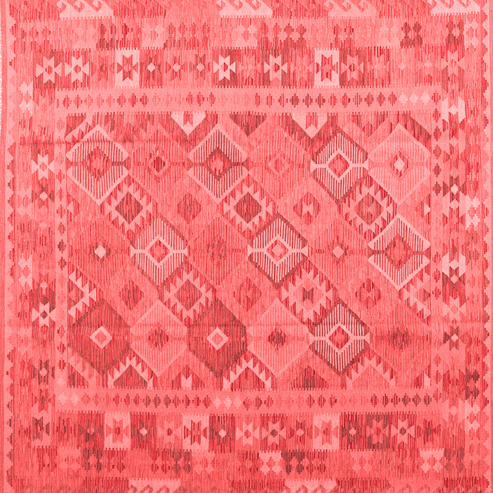 Abstract Red Contemporary Rug, con2204red