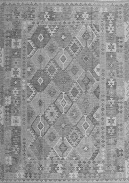 Abstract Gray Contemporary Rug, con2204gry