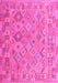 Abstract Pink Contemporary Rug, con2204pnk