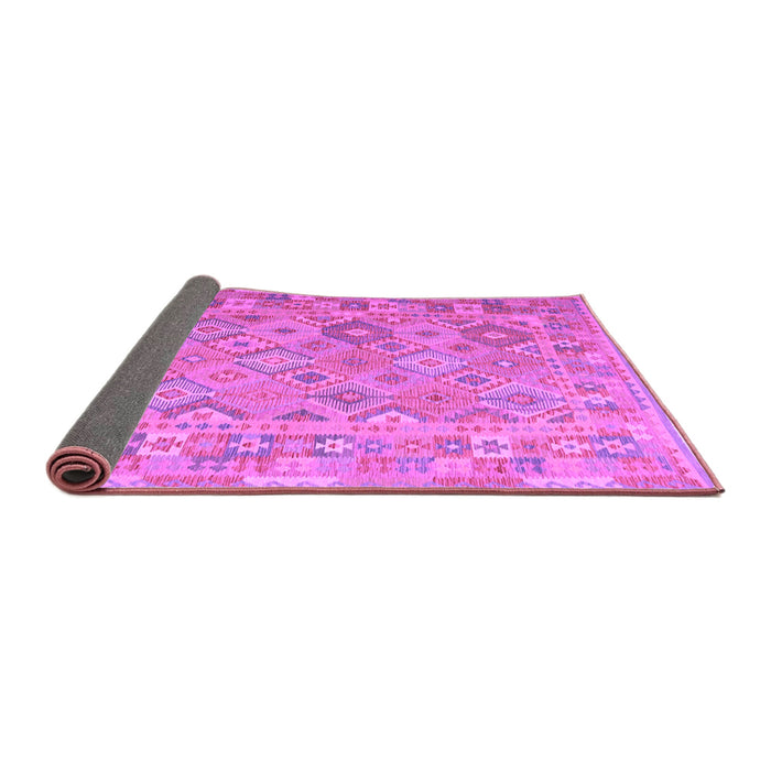 Sideview of Abstract Purple Contemporary Rug, con2204pur